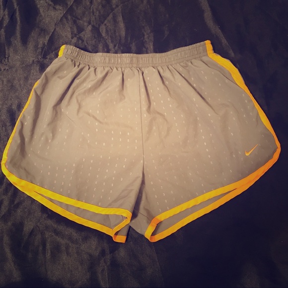 Gray and Orange Dri-Fit Nike Shorts - Picture 1 of 3